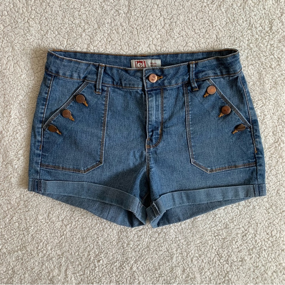 LEI Tatum High Rise Denim Shirts Size 9